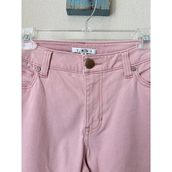 CAbi Women's Size 12 Nectar Pink Curvy Skinny Jeans, Style #230 - Picture 2 of 4